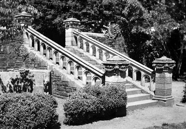Steps at Insole Court, Cardiff, Wales Steps at Insole Court, Cardiff, Wales