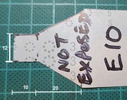 E10 Backing Tab E10 Backing Tab