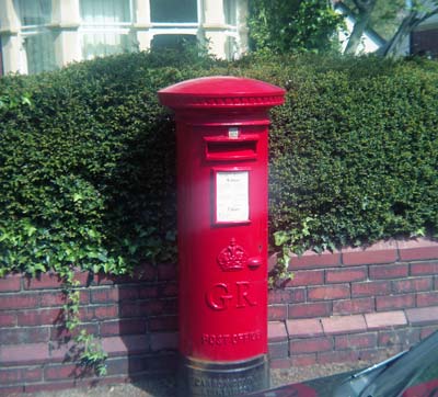 Post Box (George VI), Cardiff, Wales Post Box (George VI), Cardiff, Wales