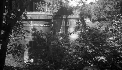 Old Railway Pillars, Llandaff North, Cardiff, Wales