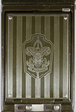 Art Deco Base Plate of Boy Scout Kodak USA Art Deco Base Plate of Boy Scout Kodak USA