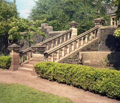 Old Garden Steps, Insol Court, Cardiff, Wales Old Garden Steps, Insol Court, Cardiff, Wales